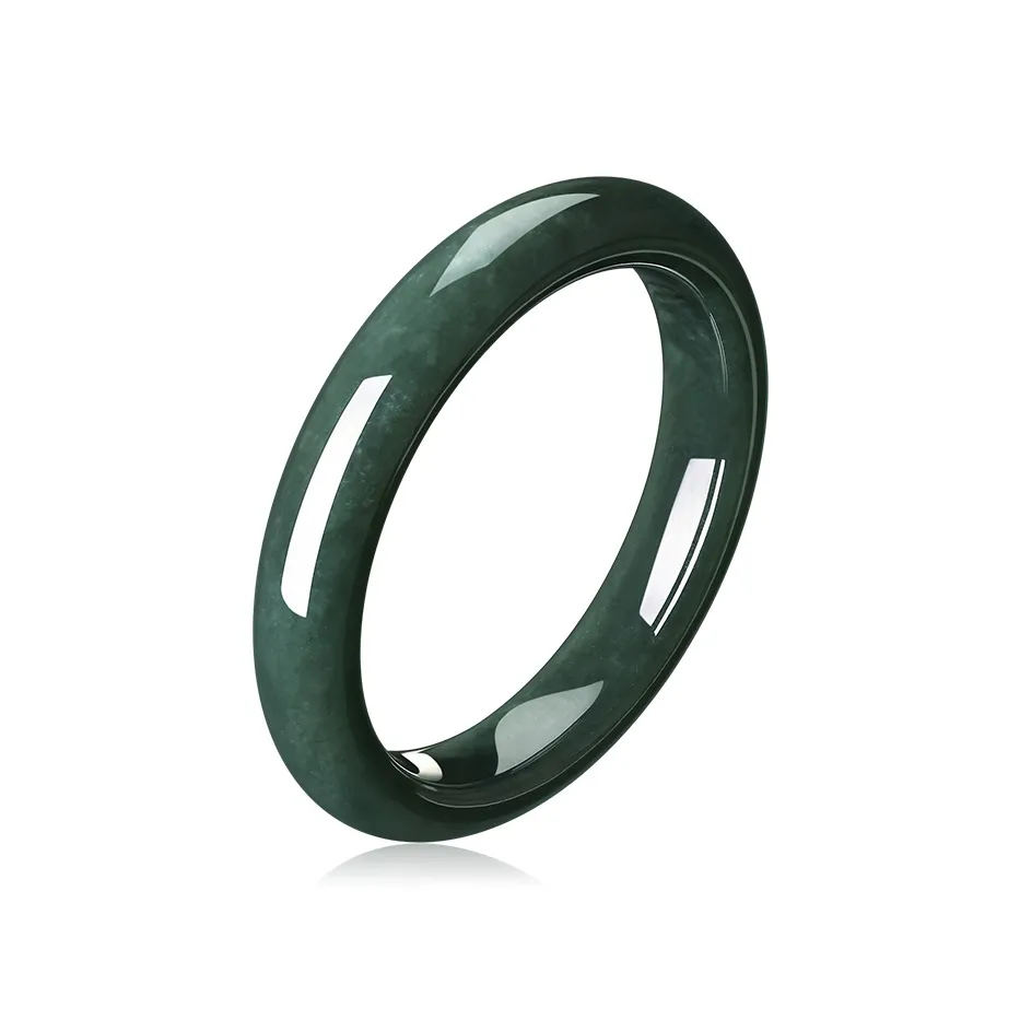 YUANYUXIANG Hetian Jade Bangles Green Jade Women's