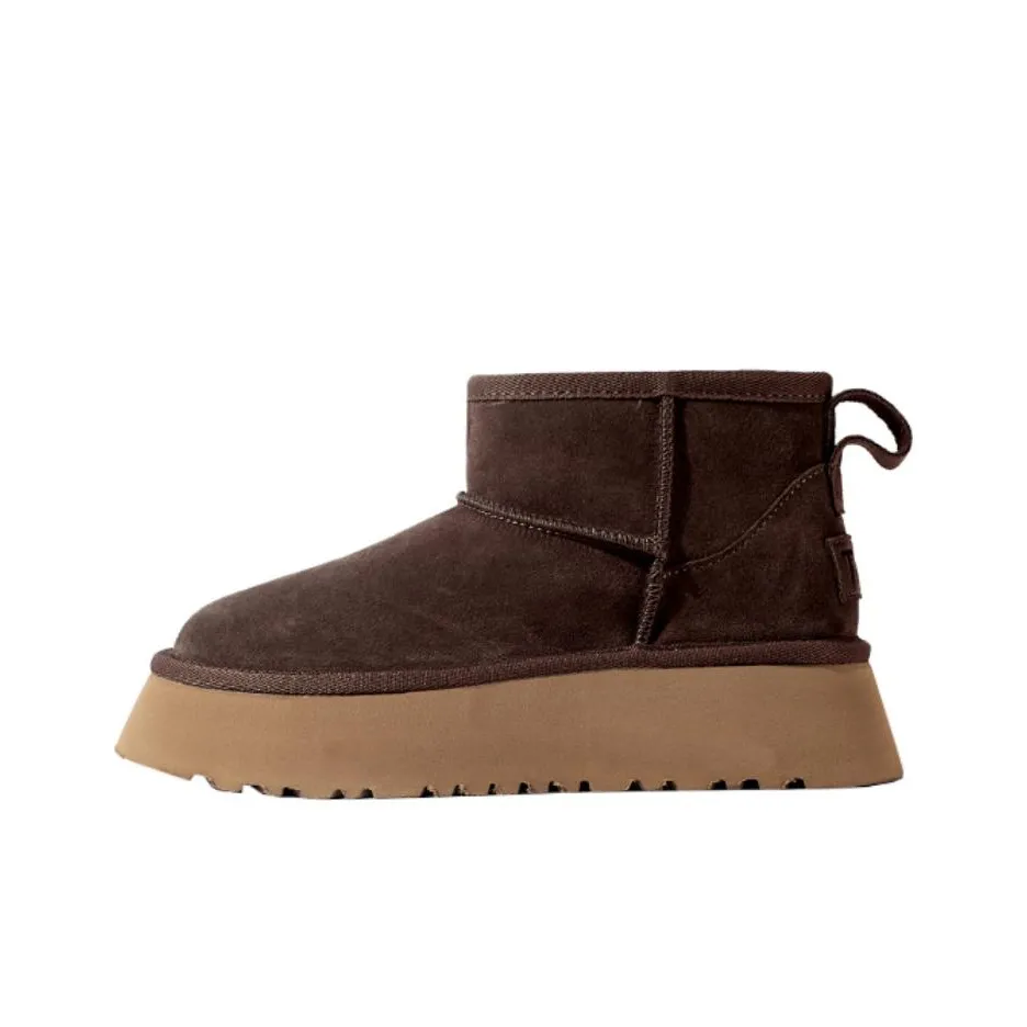 Wonderful Couple Короткие Сноубутсы 4CM Женские Коричневые