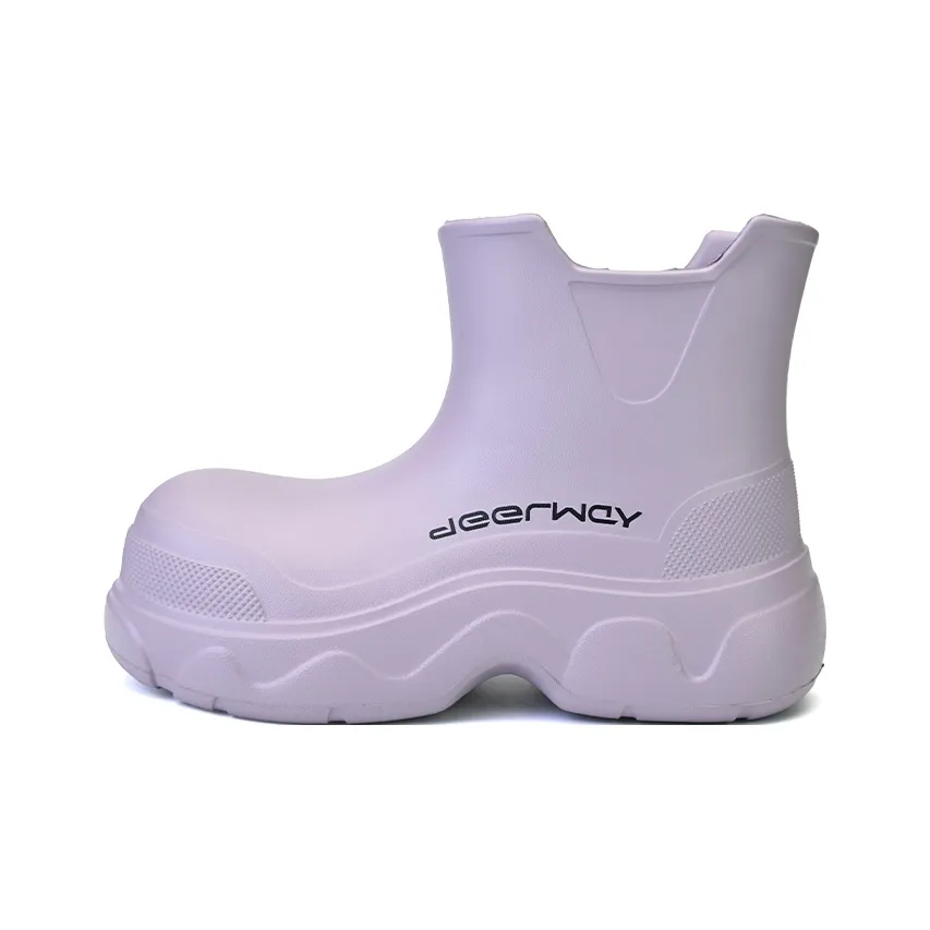 DEERWAY Waterproof Rain Boots Women's Purple
