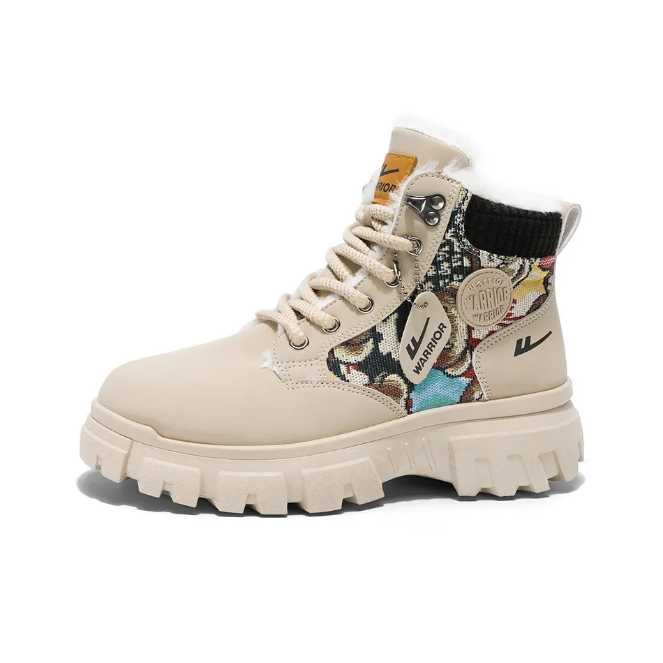 Warrior Short Martin Boot Unisex Apricot Black