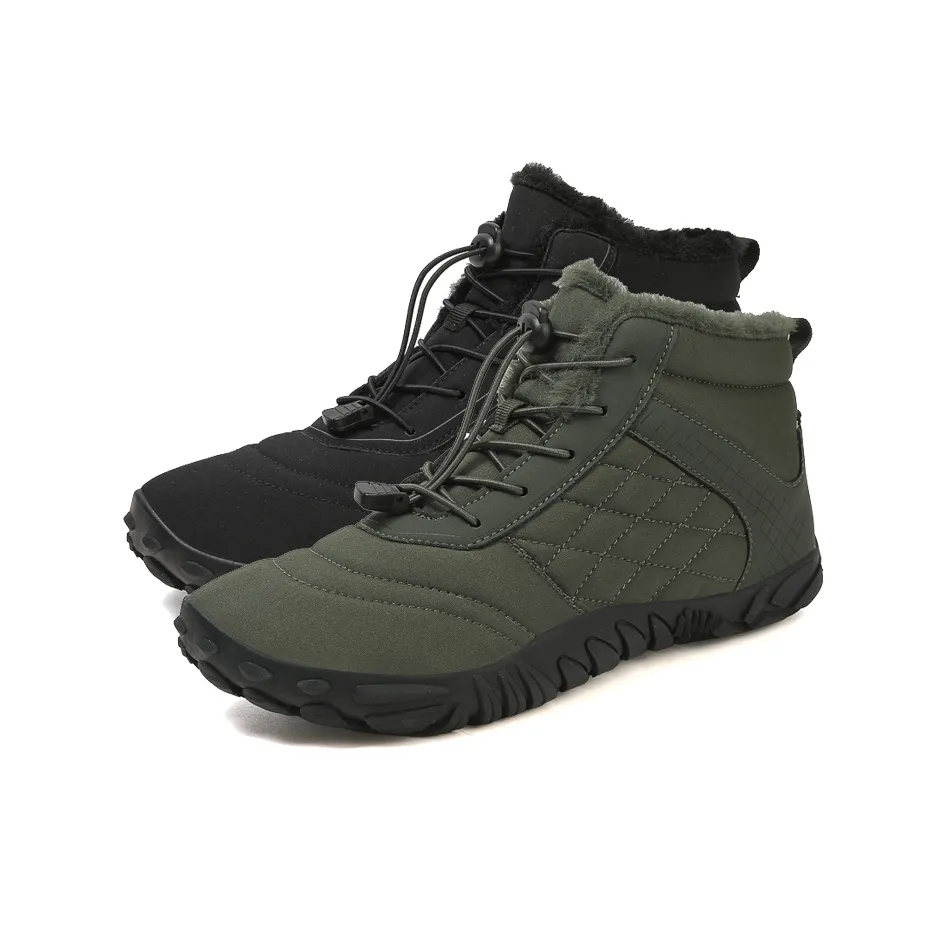 MUSNODO Thermal Waterproof Cushioning Short Snow Boots Men's