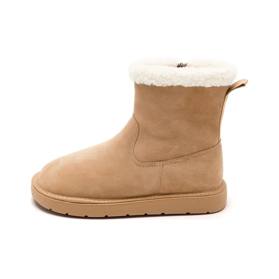 AGSDON Короткие Сноубутсы Женские с Флисовой Подкладкой