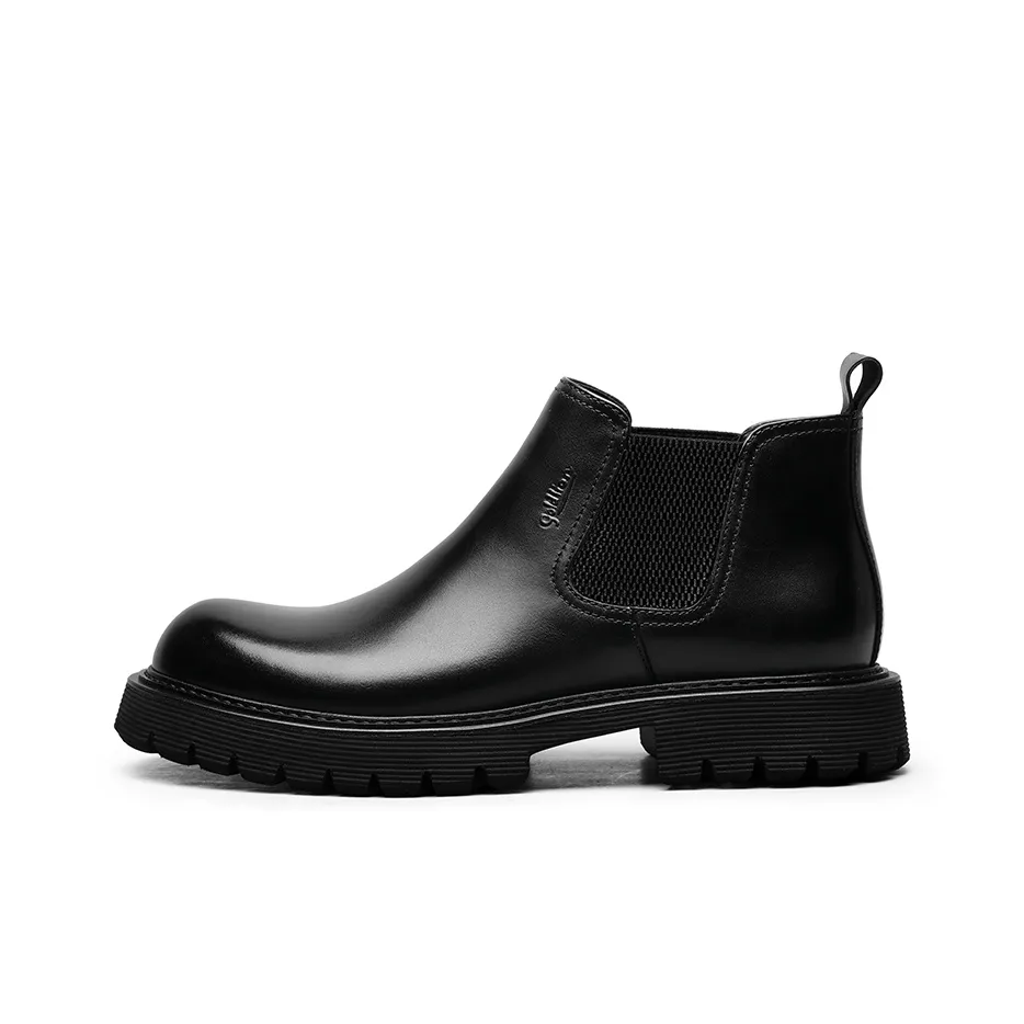 GOLDLION Short Chelsea Boots Men's Black