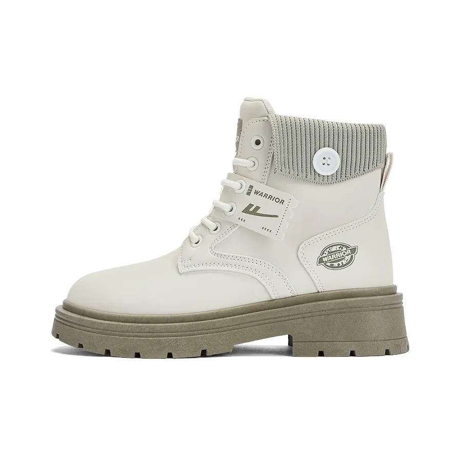 Warrior Короткий Мартин Ботинок Женские Белый Зеленый