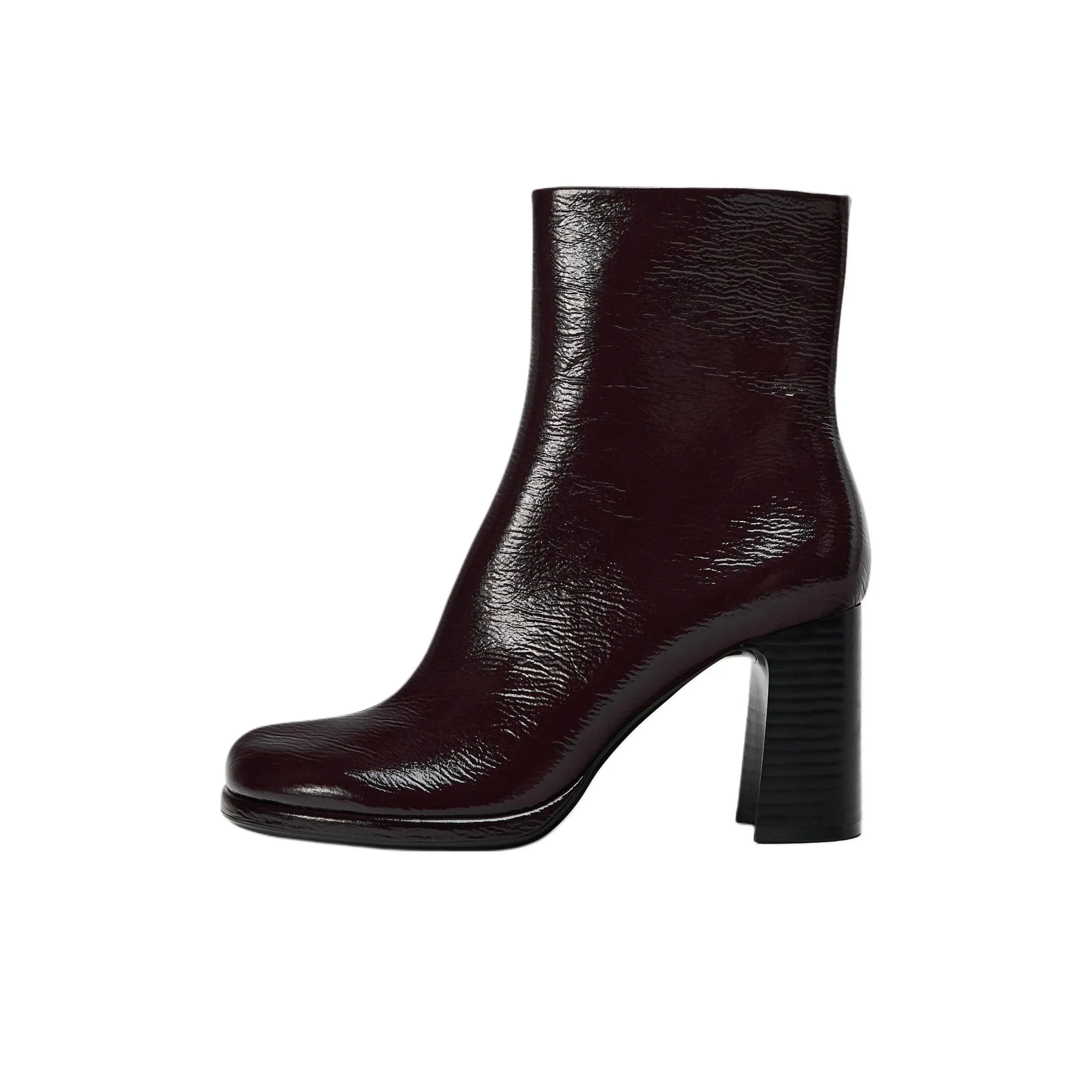 ZARA Ботильоны 8 см Женские Темно-красный Цвет