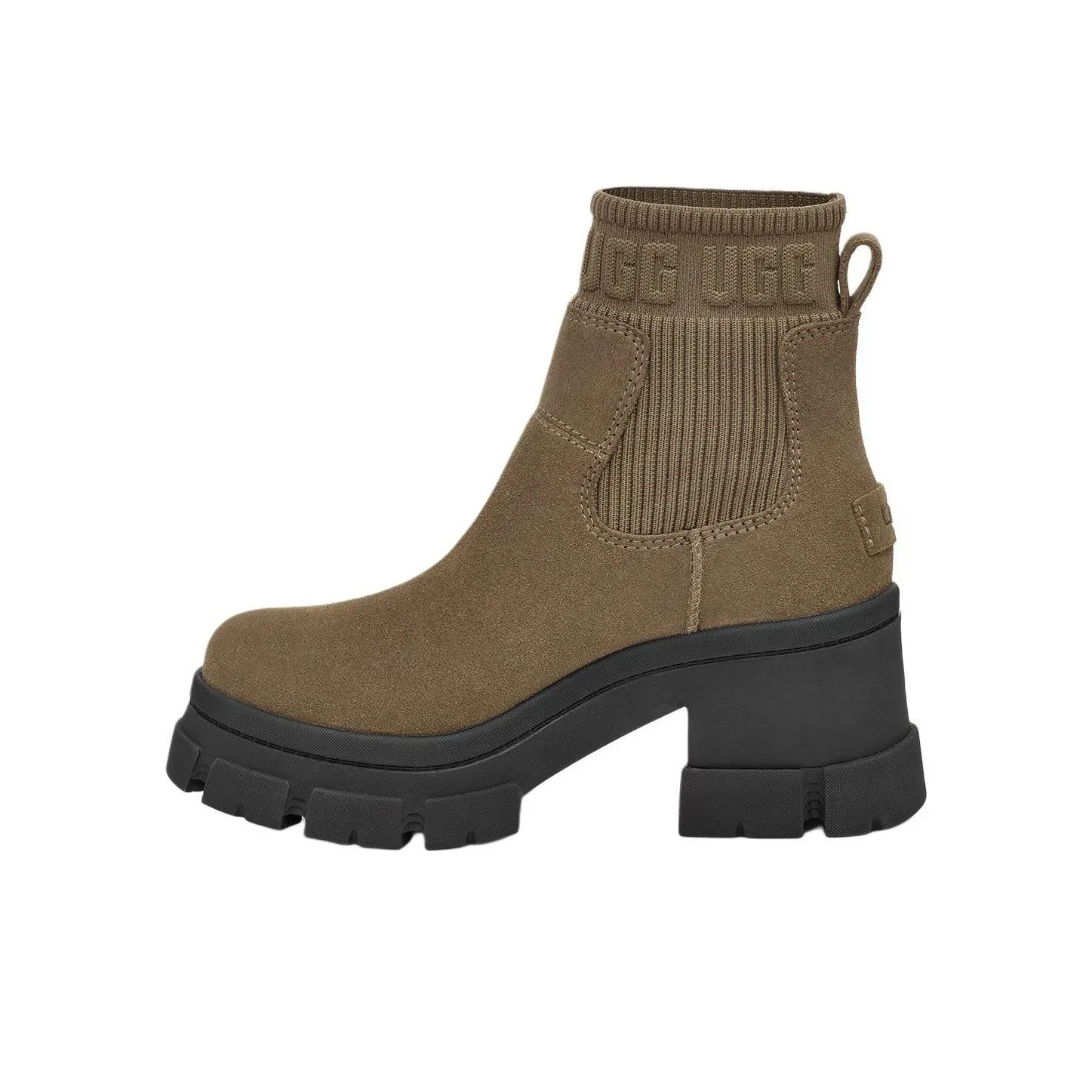 UGG Short Chelsea Boots 7.62cm Women's Walnut Wood Color