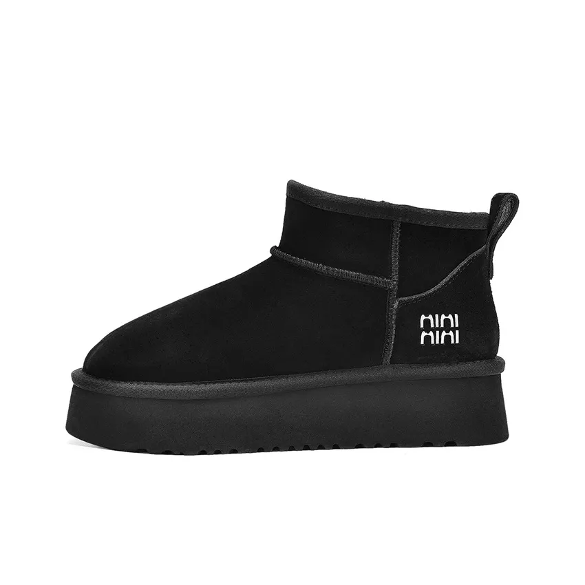 JOSINY Сноубутсы Черные Высота каблука 4,7 см Женские