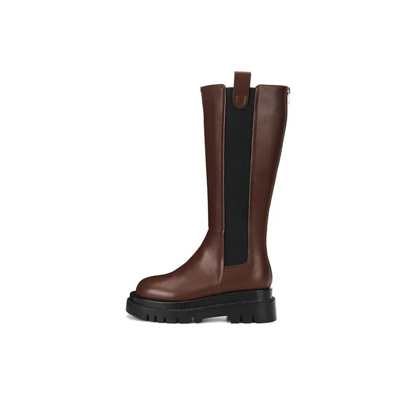 SATURDAY MODE Knee high Boots Women's Black Brown