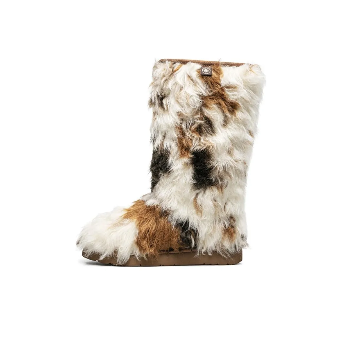 AU MU Сноубутсы 2,5 см Женские Белый Коричневый