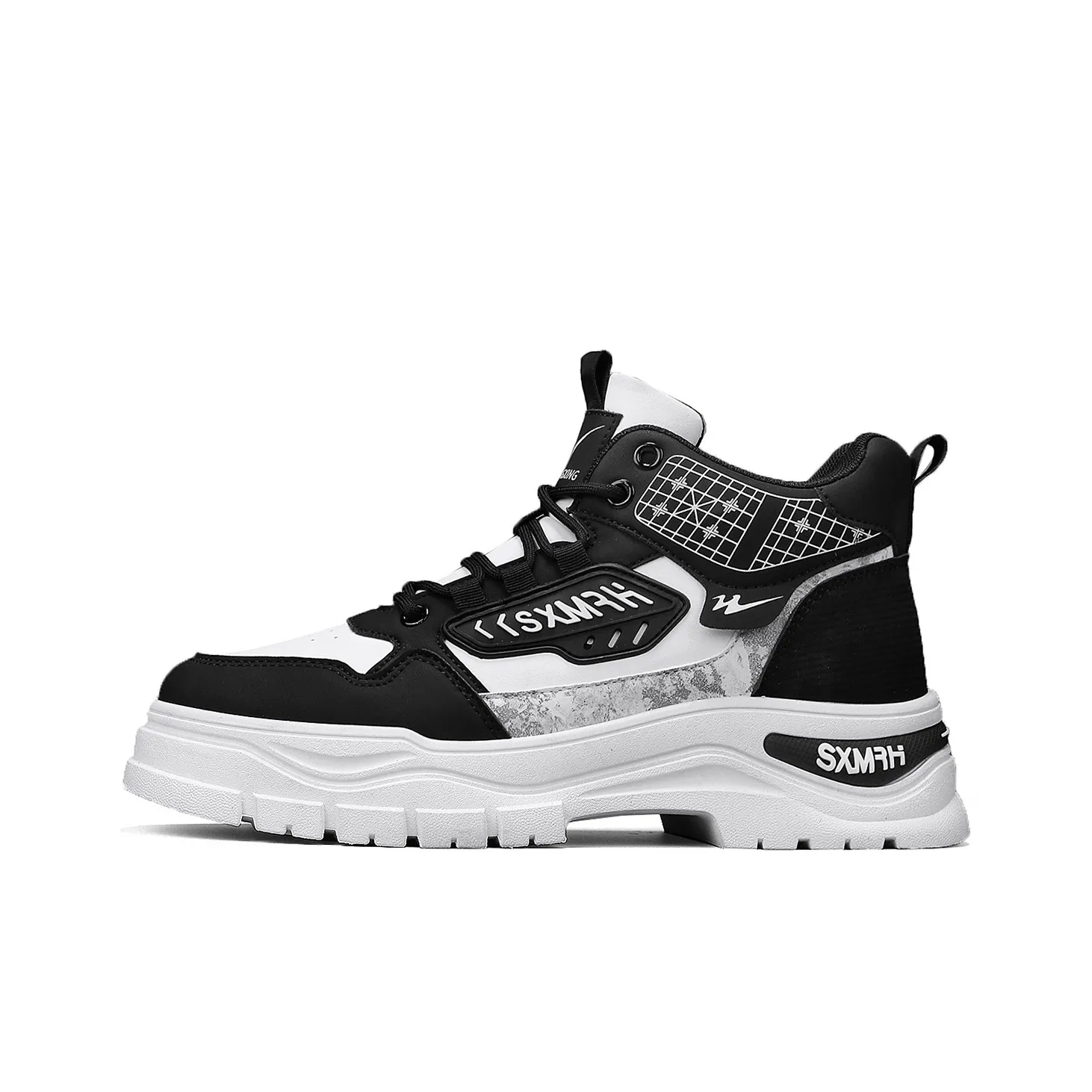 Binary Crew Martin Boot Мужской Черный Белый