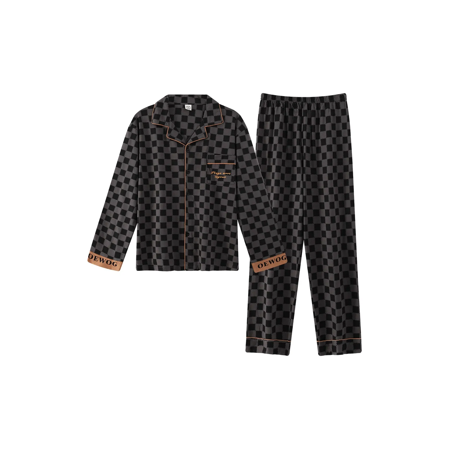 Gongdie Серый Мужской Пижамный Комплект