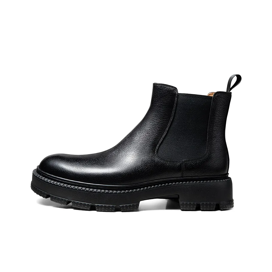 THOM WILLS Short Chelsea Boots Men's Black