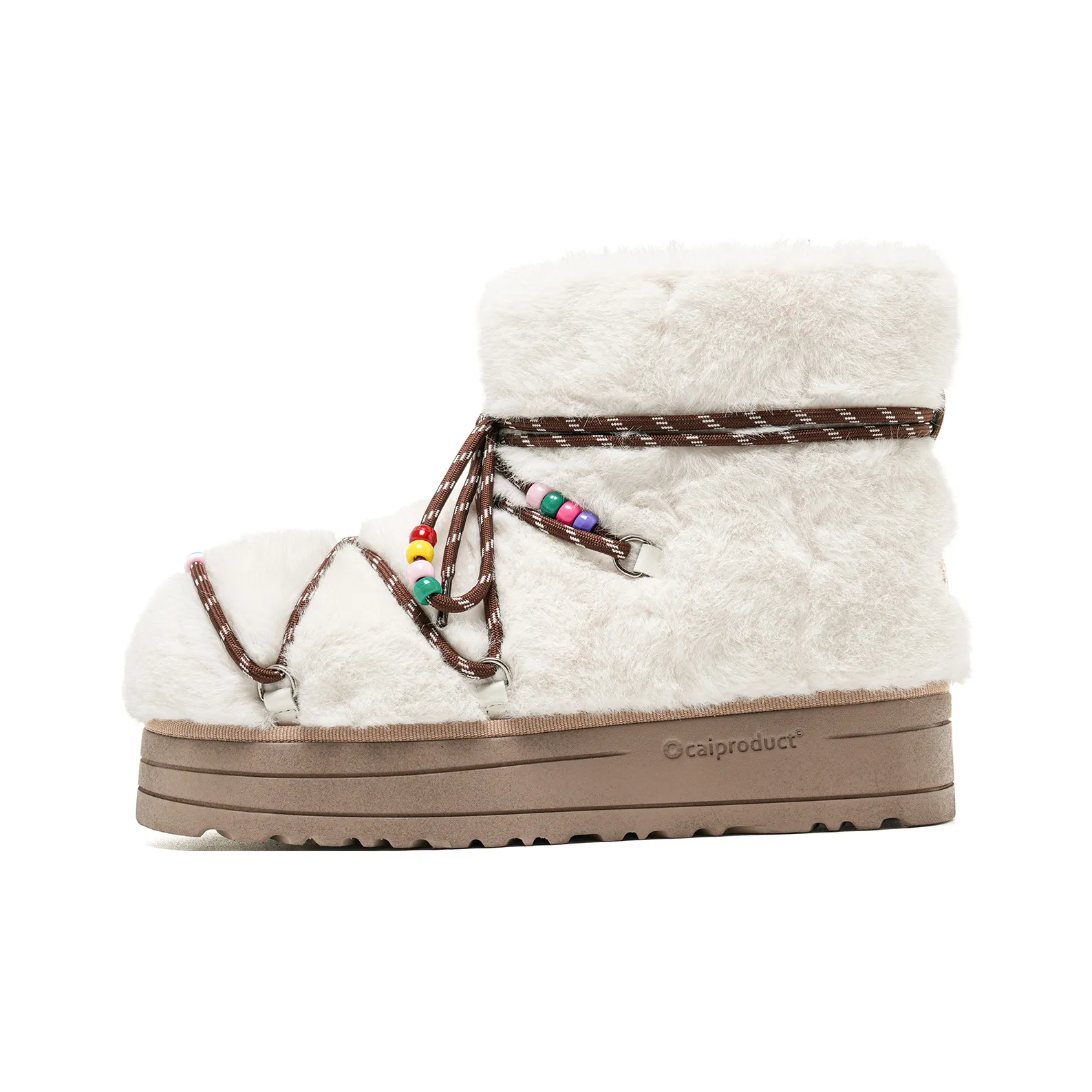 Ocai Термический Устойчивый к Износу Короткие Снежные Ботинки Женские Белые