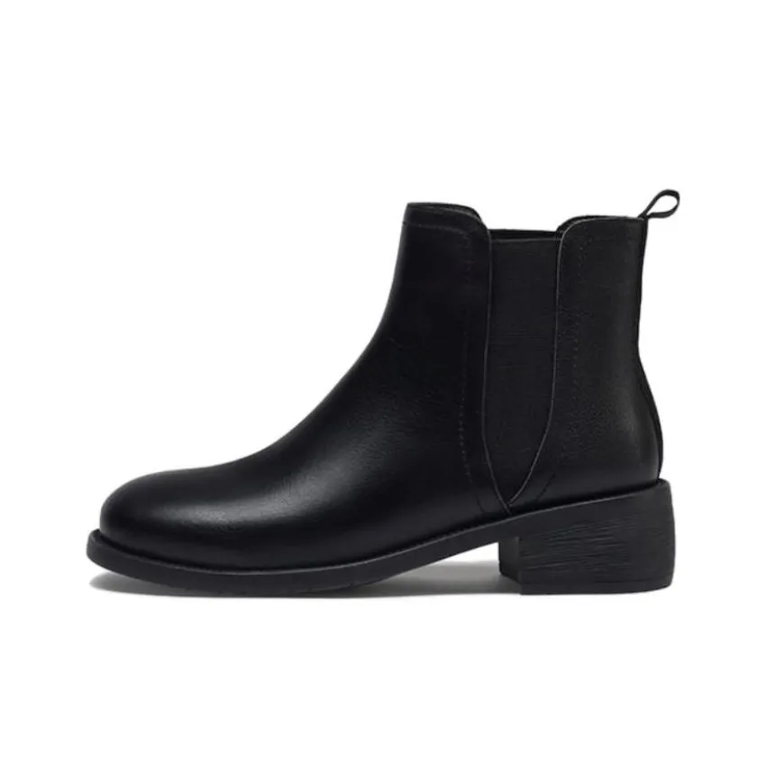 CAMEL Short Chelsea Boots Women's Black