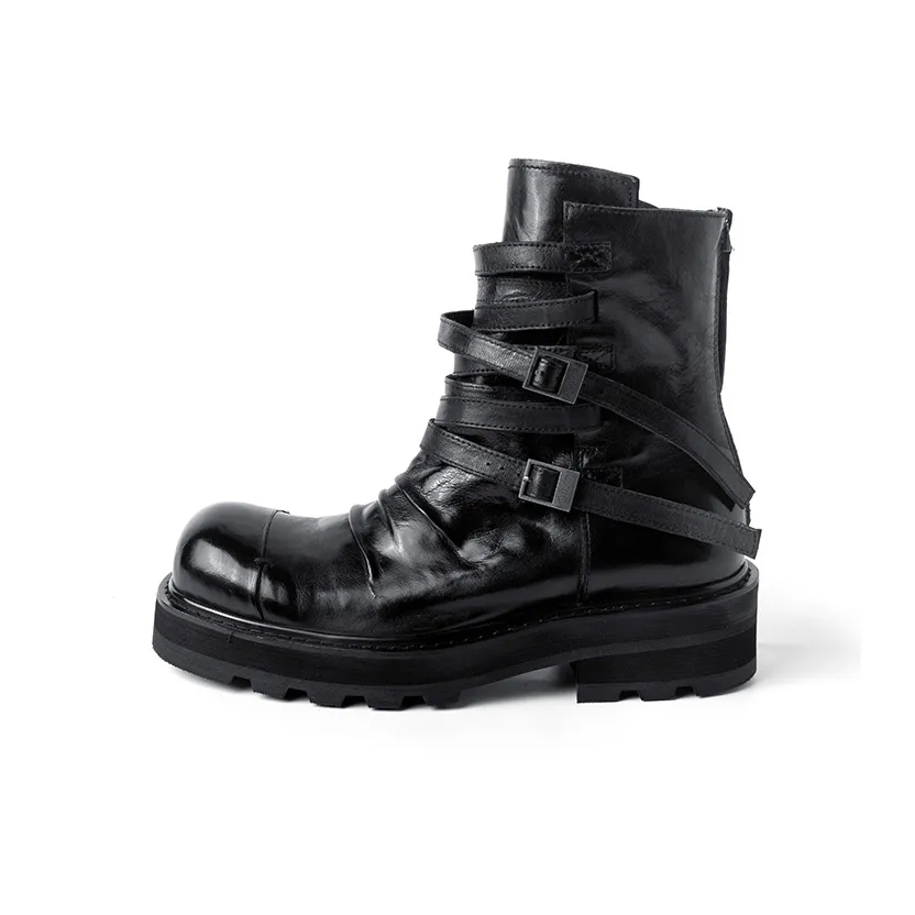 HUANXIANGZHE Ботильоны Унисекс Черный