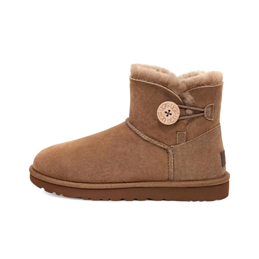 UGG Bailey Button II Короткий Снекер Женские Цвет Ореховое дерево