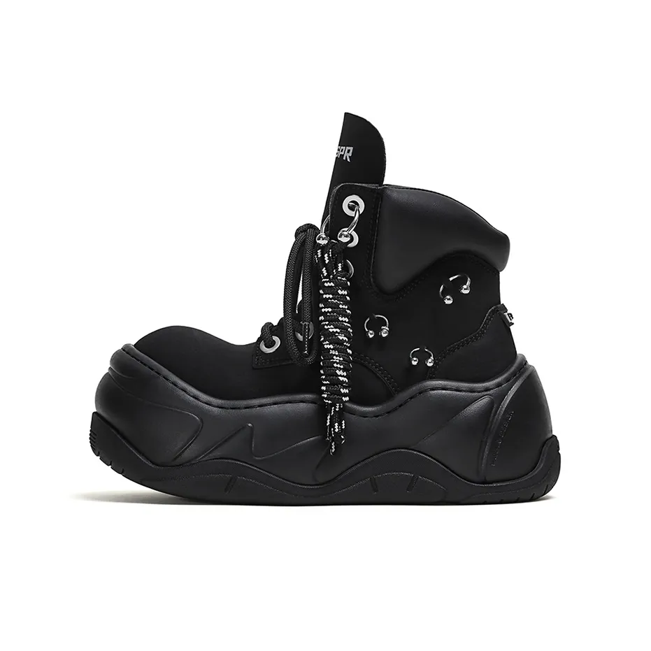 FY SPR Wifi Short Martin Boot 7CM Women's Black