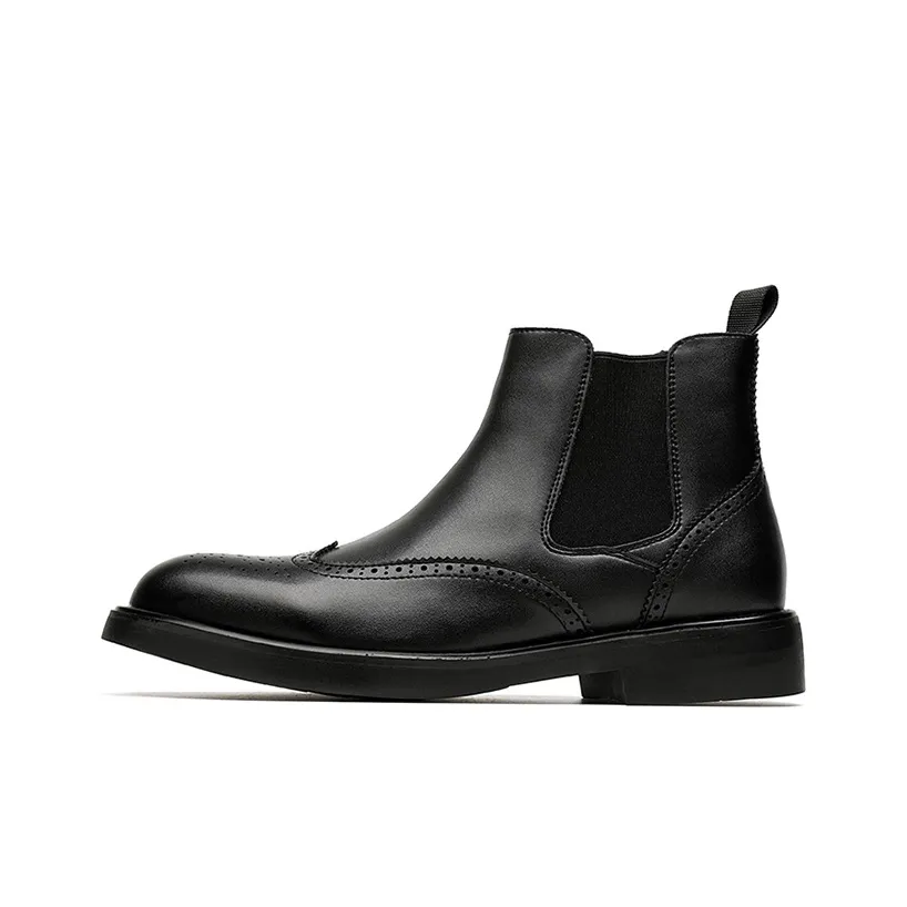 Lady's House Short Chelsea Boots Men's Black