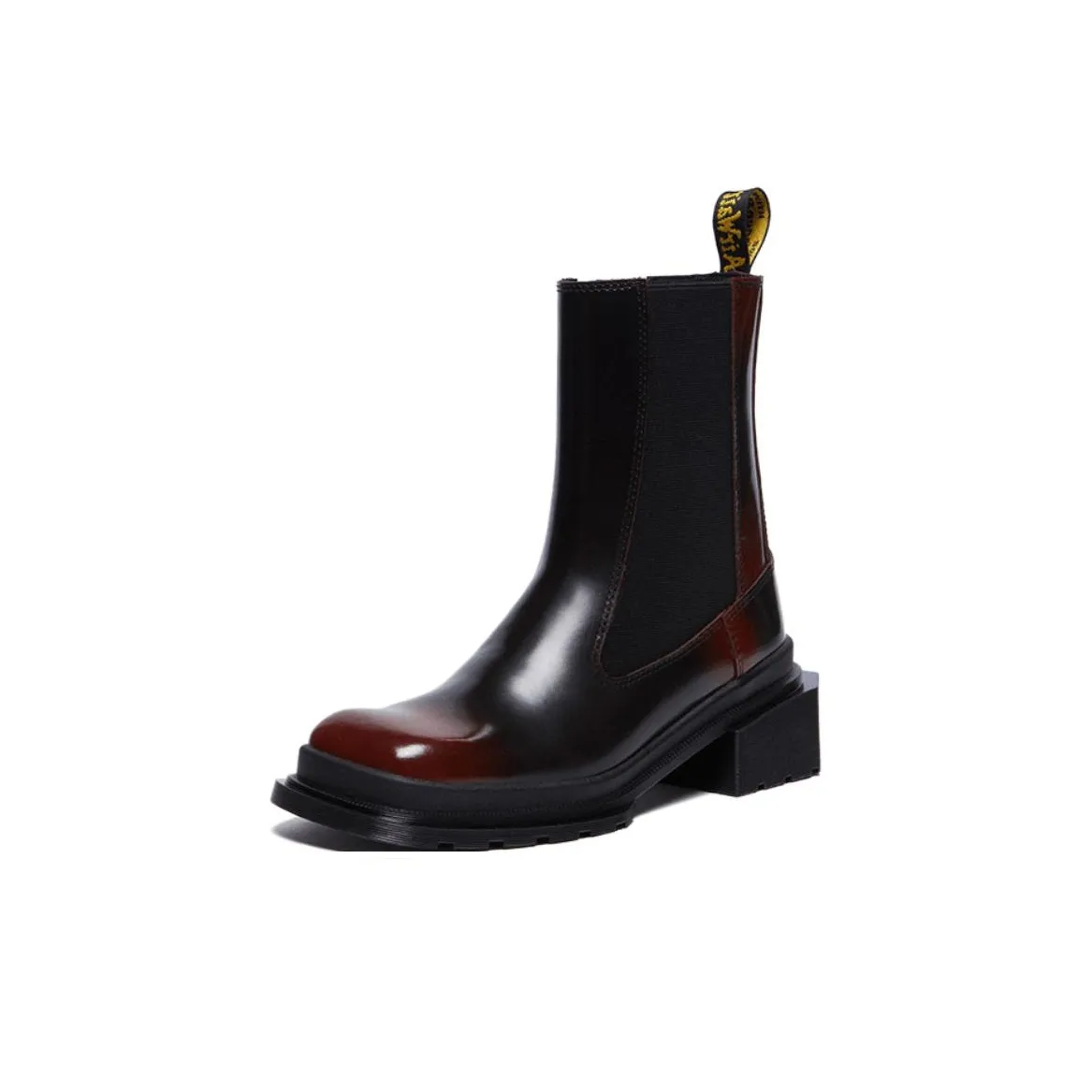 Dr.Martens Chelsea Boots Women's Black Red