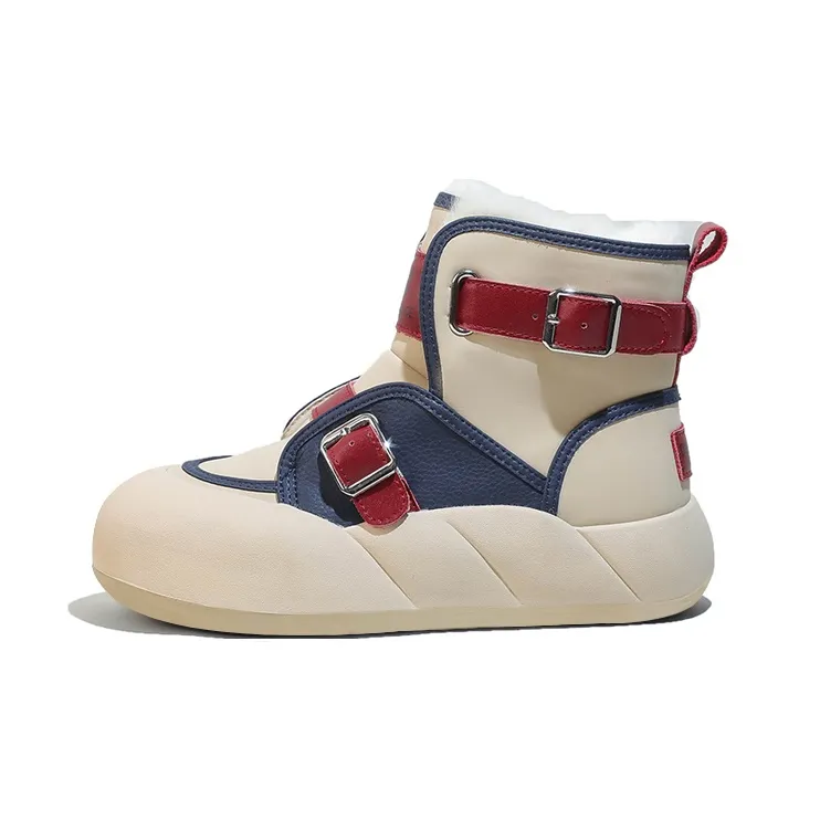 DK.VAN Thermal Slip Resistant 10.5cm Snow Boots 4.5cm Women's Blue Red