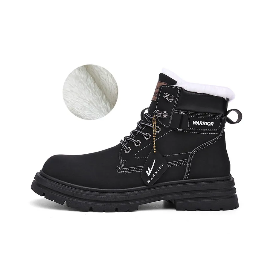 Warrior Knee High Martin Boot Men's Black