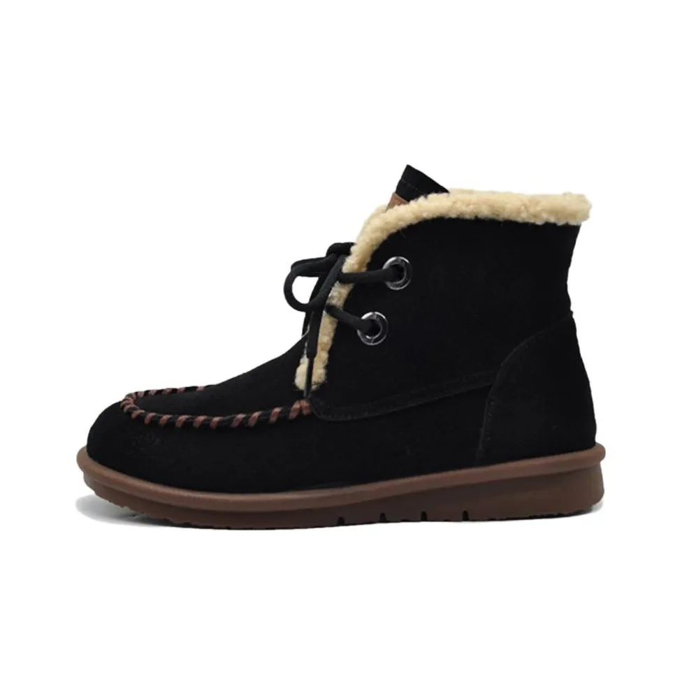 ARTMU Snow Boots Women's Black/Camel