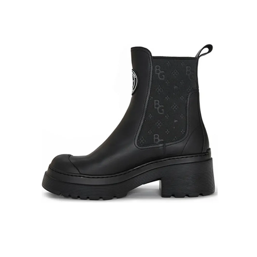 Biyin Leufen Short Chelsea Boots Women's Black