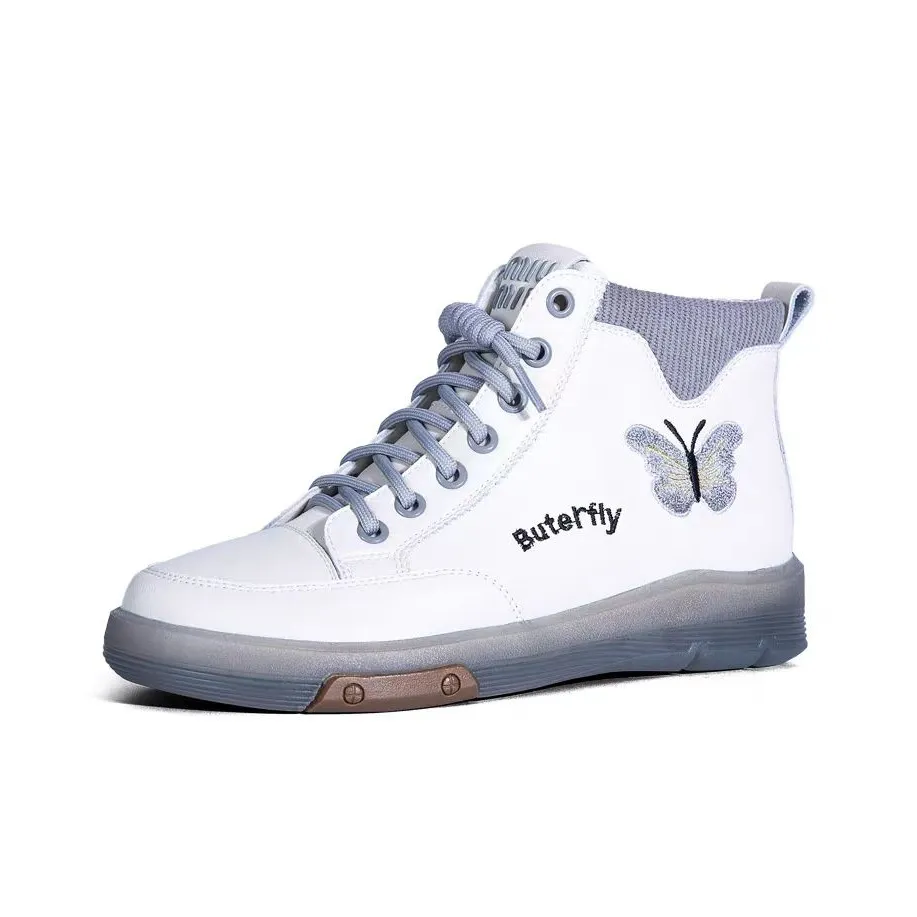 Reivanti Короткий Мартин Ботинок 3 см Женский Бежевый Серый