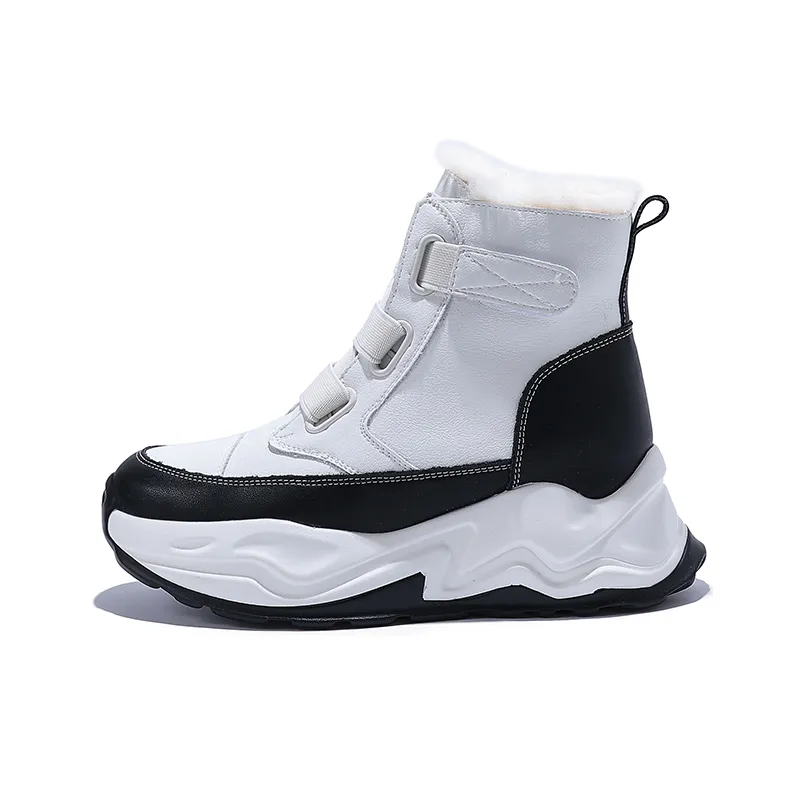 Junjali Термический Износостойкий Амортизирующий Увеличивающий Высоту Короткий Снегокат Женские Белые