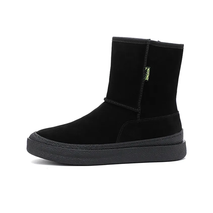 GZZ Термические Устойчивые к Износу Crew Сноубутсы Мужские Черные