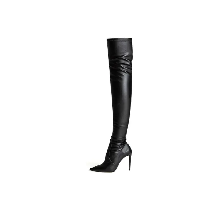 Tony Bianco Over-the-knee Wave Boots 10.5cm Women's Black
