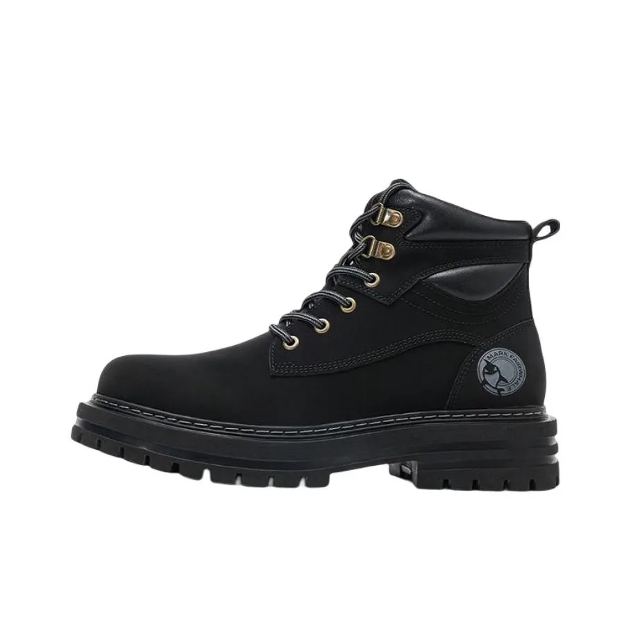 FAIRWHALE Outdoor Boots Men's Black/Ginger Yellow
