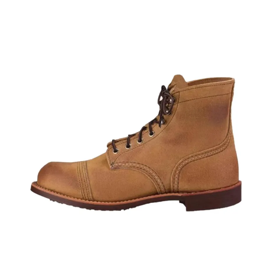 RED WING Обувь Rw8083 Короткий MID Голень Мартин Ботин Мужской Коричневый Ширина корпуса D