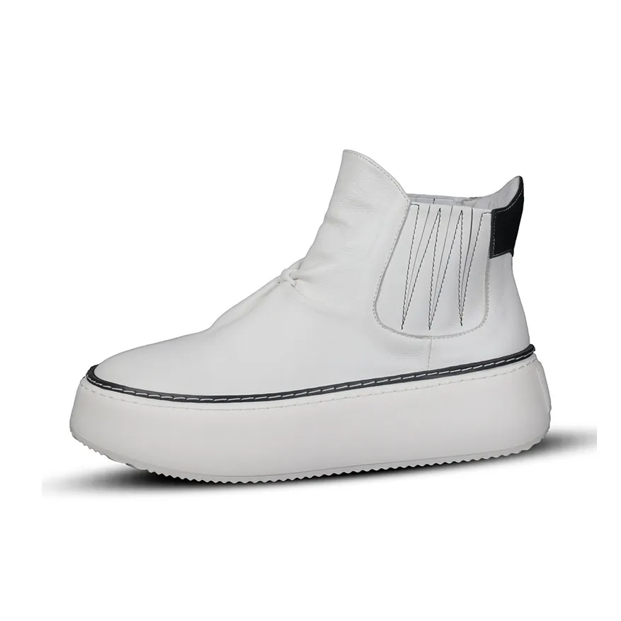 Thai Points Short Chelsea Boots Men's White