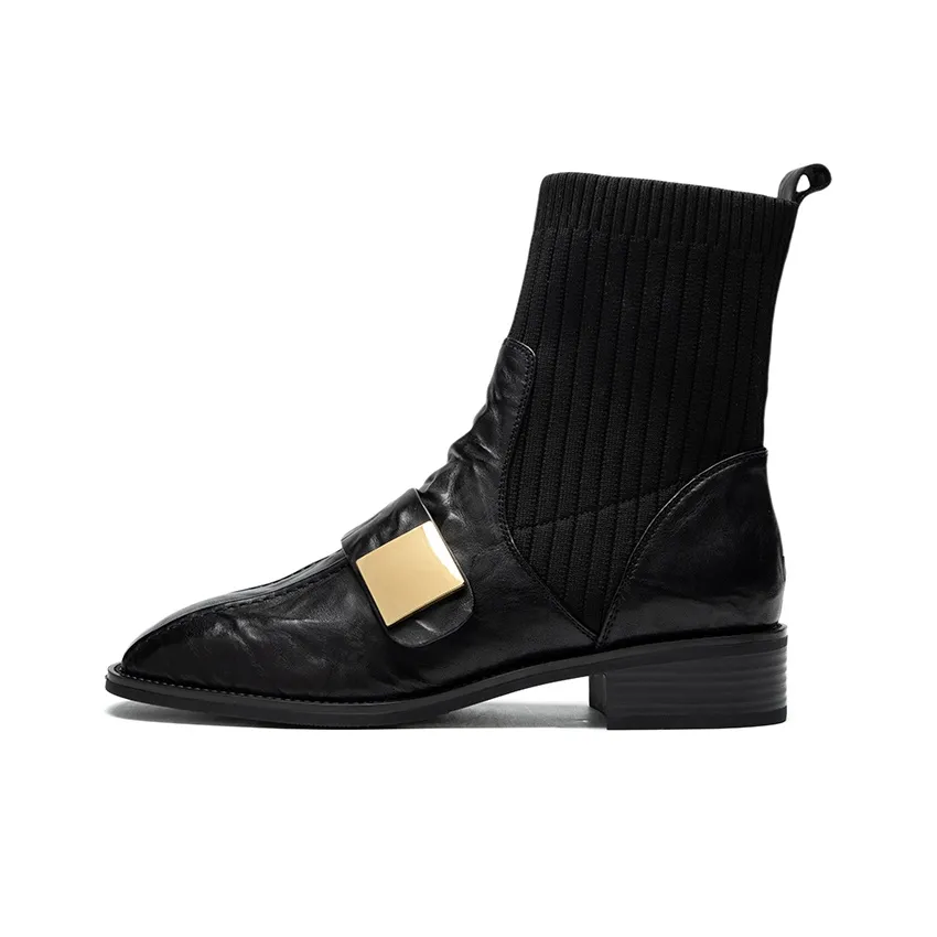 ZHR Короткий Мартин Ботинок 3,5 см Женский