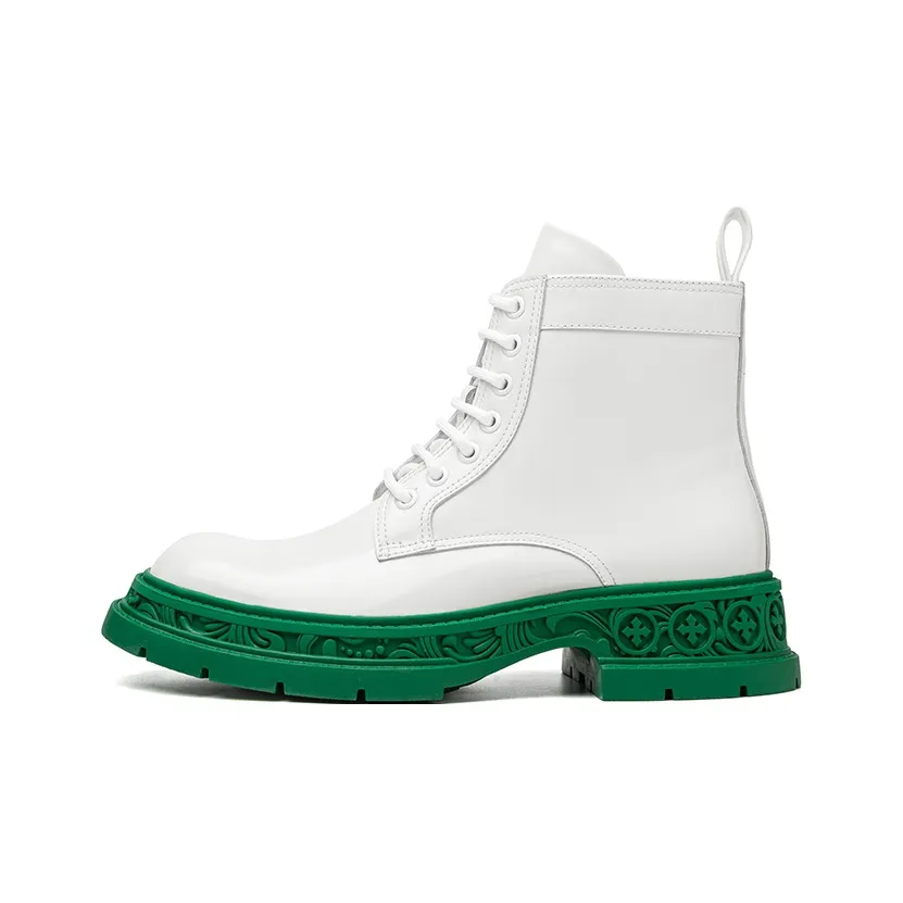 TUATARA Мартинсы Белый Унисекс