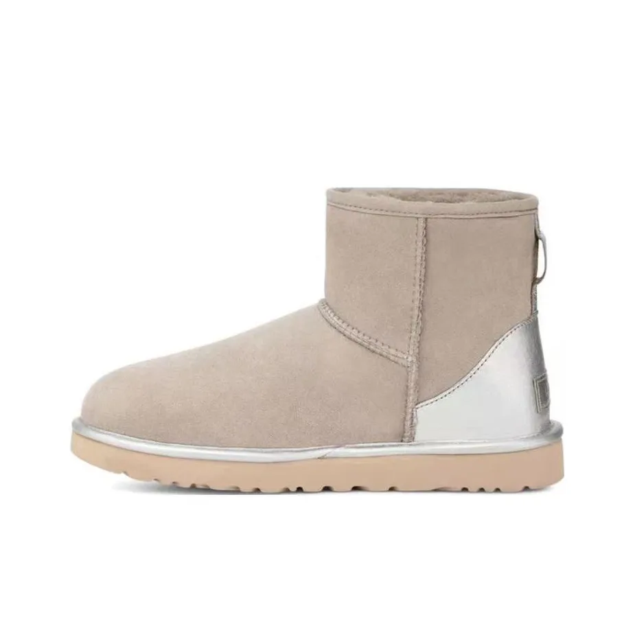 UGG CLASSIC MINI Сноубутсы Женские Серебристый Коричневый