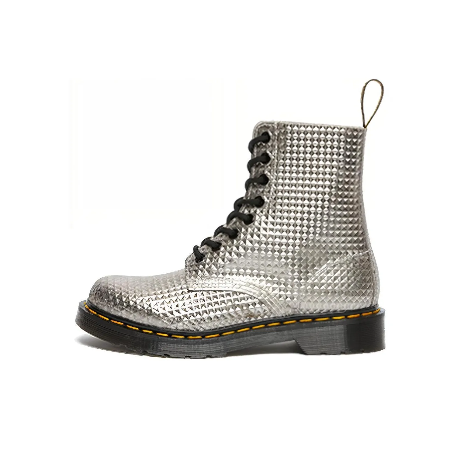 Dr.Martens 1460 Короткий Мартин Ботинок Женские Серебряный