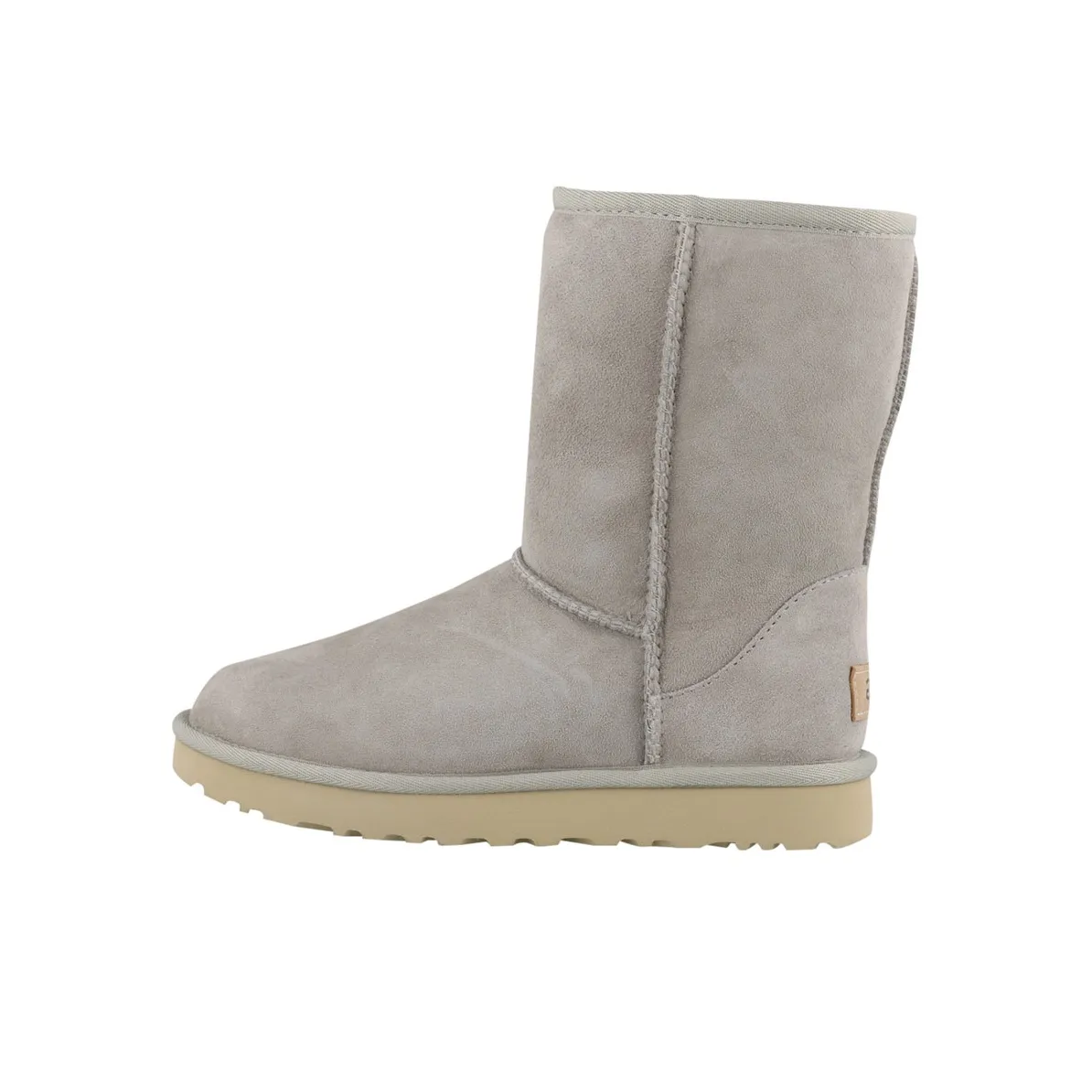 UGG Classic Short Ii Fleece Lined Gray White Women's