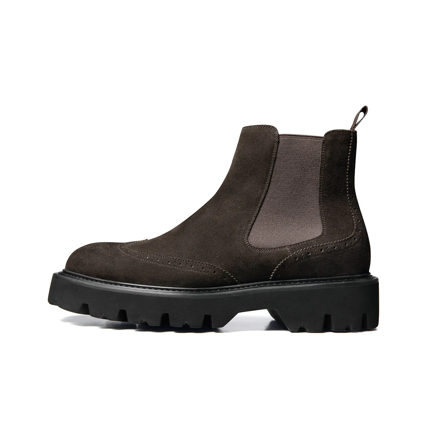 Zuti Короткий Челси 7,5 см Мужской Темно-Кофейный