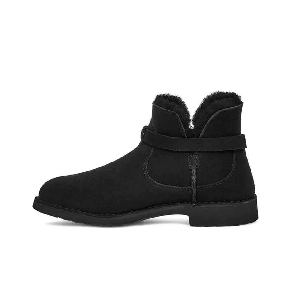 UGG Elisa Fleece Lined Snow Boots Black Women's
