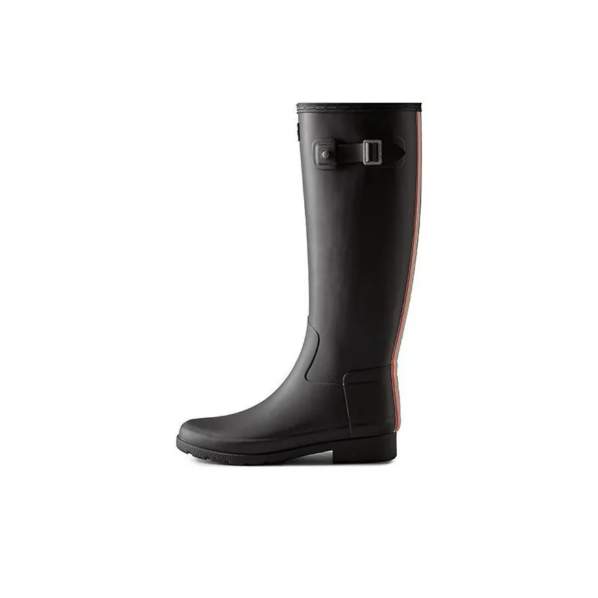 HUNTER Refined Waterproof Rain mod boots Women's Black