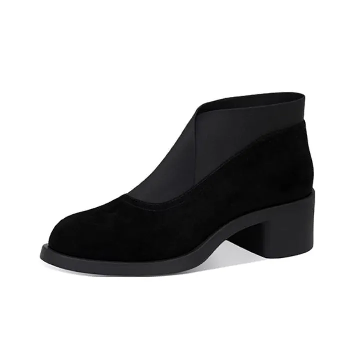 JESSICA SOPHIA Stretch Boots Ankle Boots 5cm Women's Black