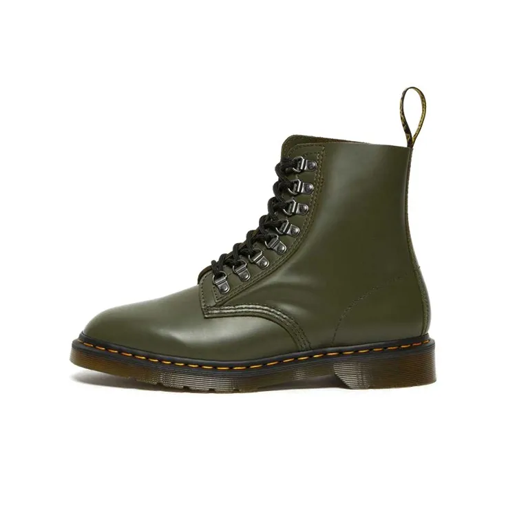 Dr.Martens 1460 Pascal Verso Stylish Simplicity Waterproof Wear resistant Mid Tops Martin Boots Couple Style Green
