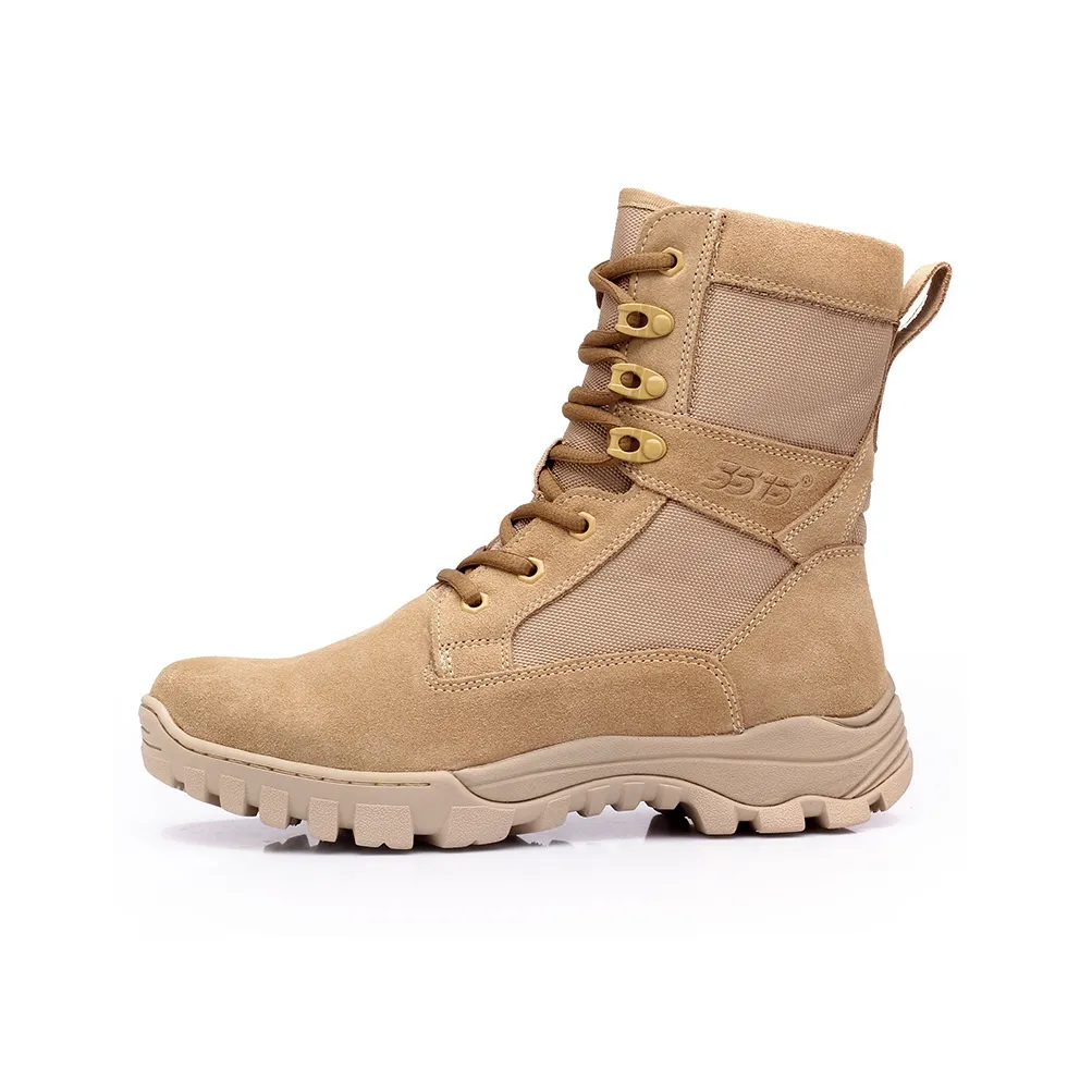 Strongman 3515 Men's Outdoor Breathable Desert Boots Windproof Boots Sand