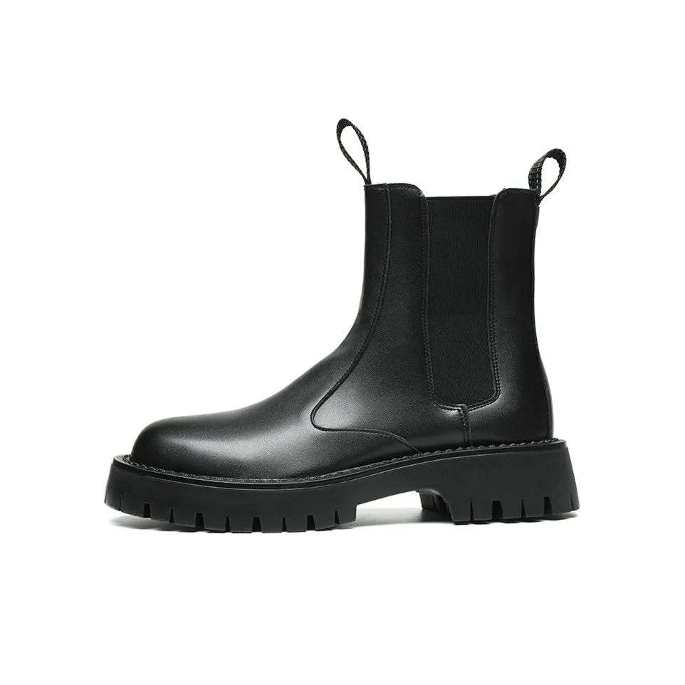 Lady's House Short Chelsea Boots Men's Black