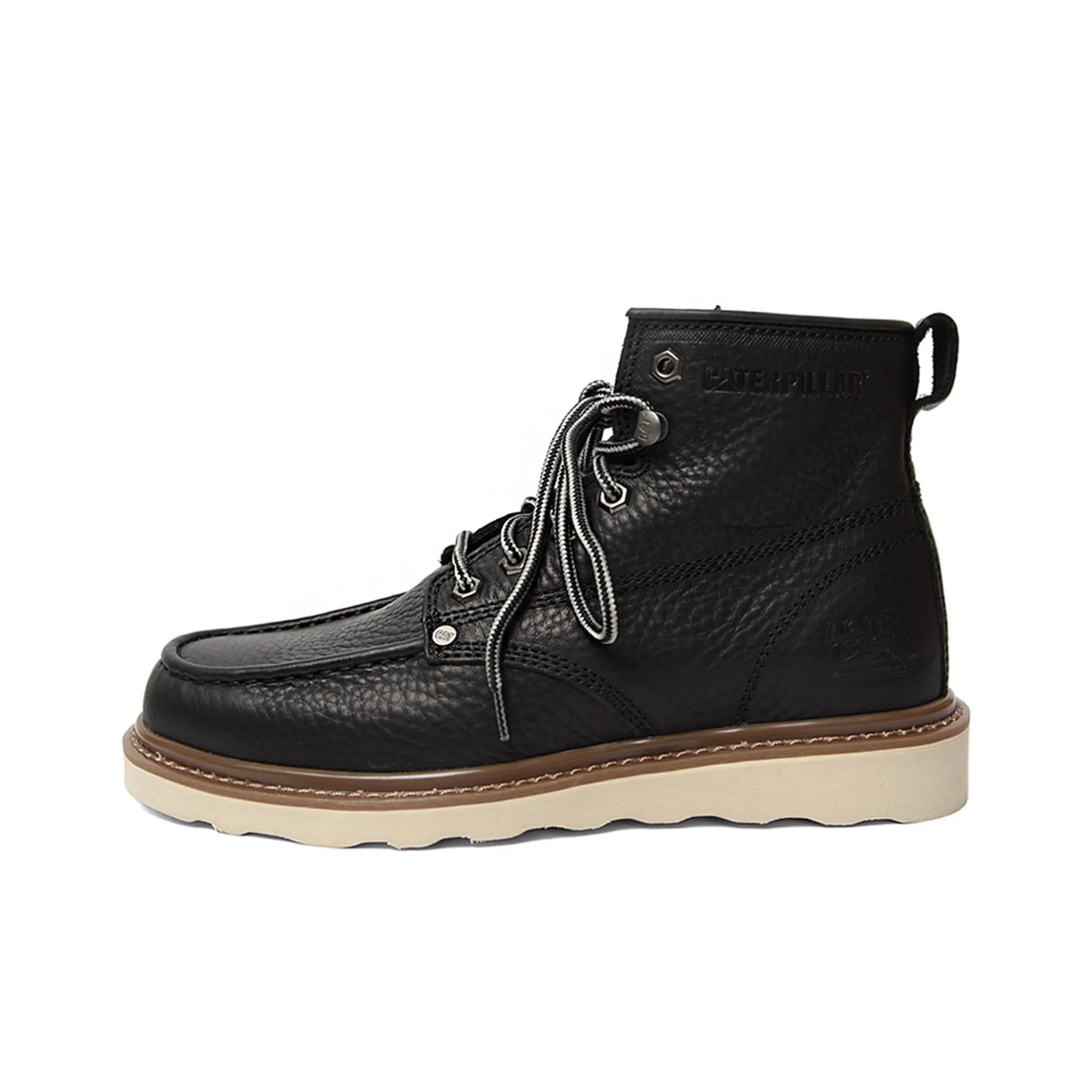 CAT Glenrock Mid Collection Slip Resistant Ankle Length Outdoor Boots Men's Black