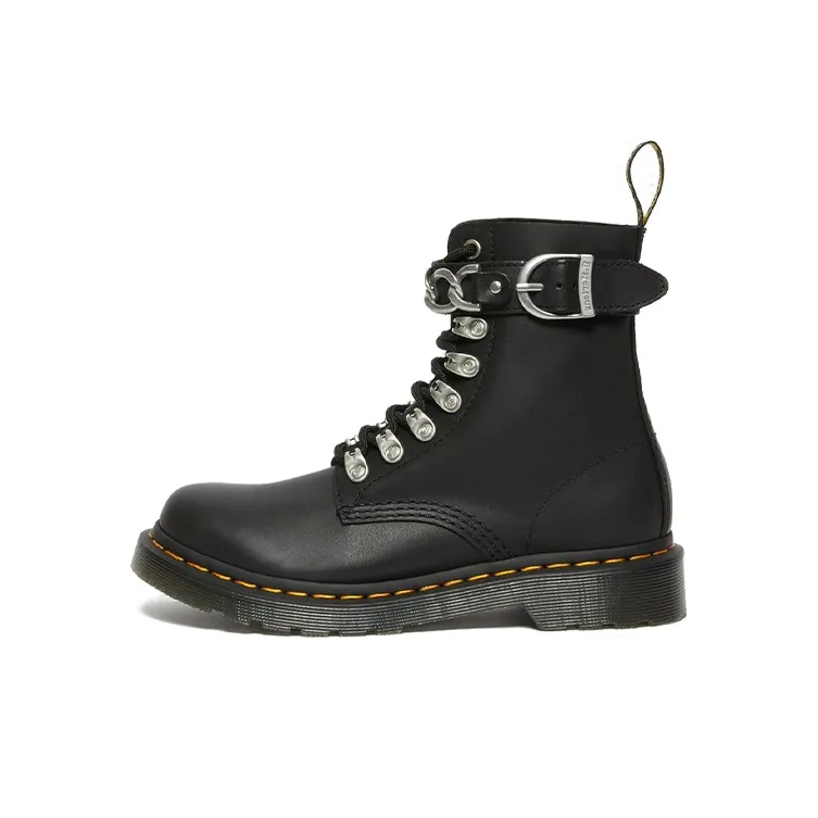 Dr. Martens 1460 Pascal Chain Leather Lace Up Boot 'Black' Women's