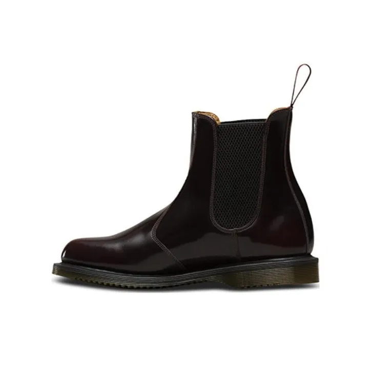 Dr.Martens Flora Smooth Leather Chelsea boots Mens 'Cherry Red' Women's