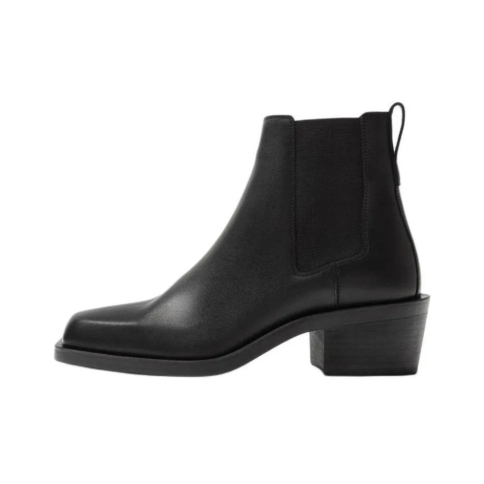 ZARA Short Chelsea Boots Men's Black